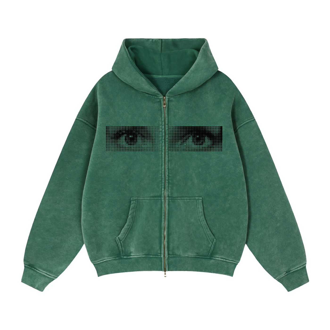 Witness - Zip-Through Boxy Fleece Hoodie
