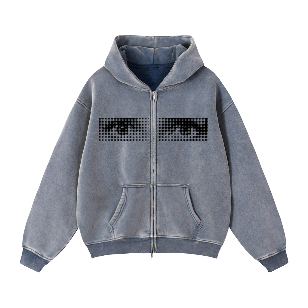 Witness - Zip-Through Boxy Fleece Hoodie