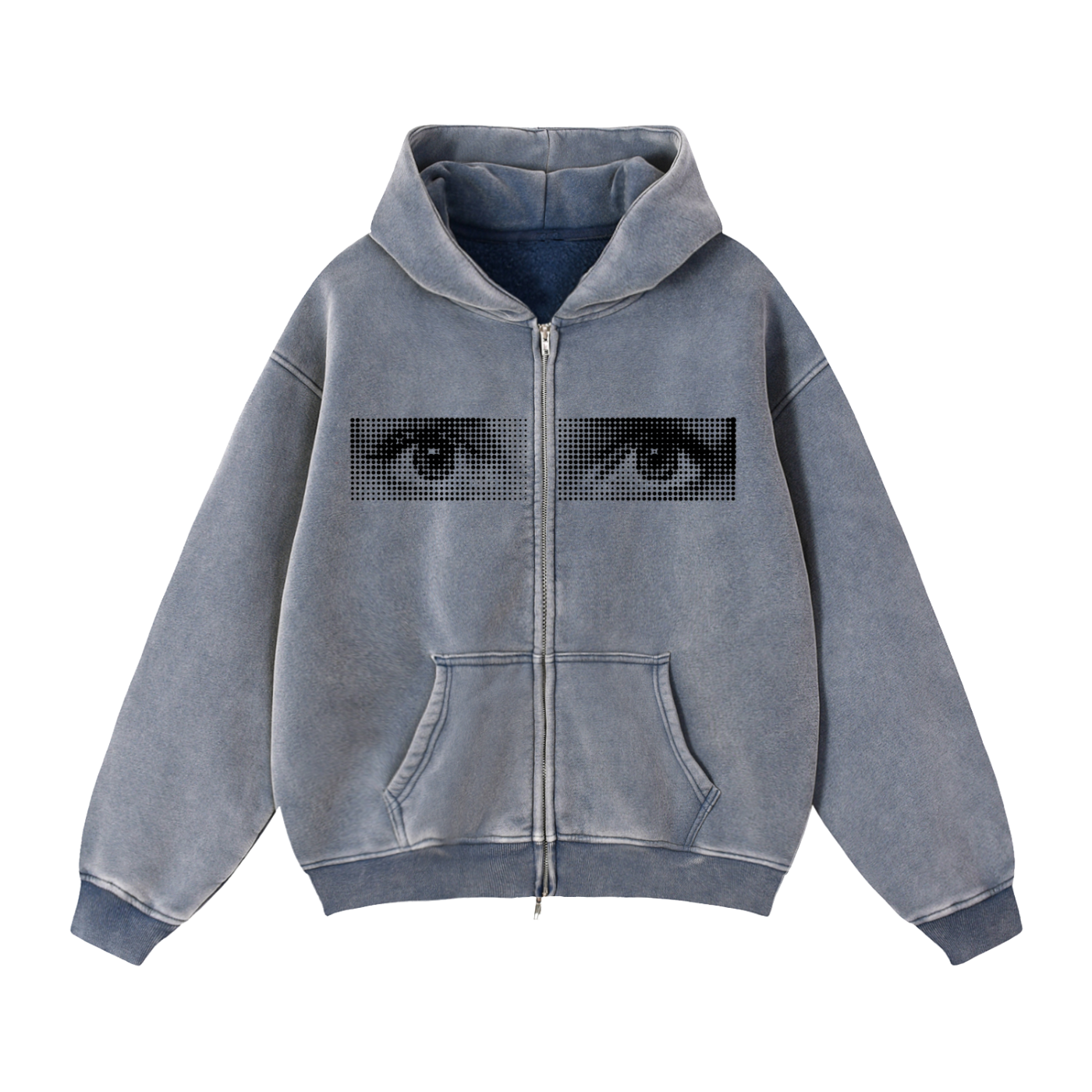 Witness - Zip-Through Boxy Fleece Hoodie