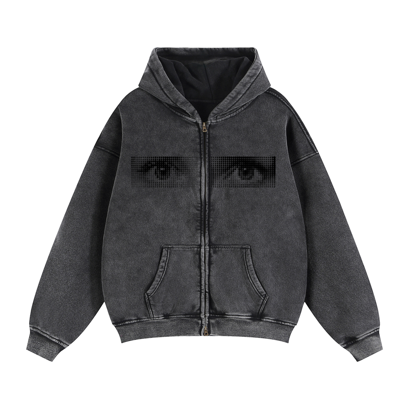 Witness - Zip-Through Boxy Fleece Hoodie