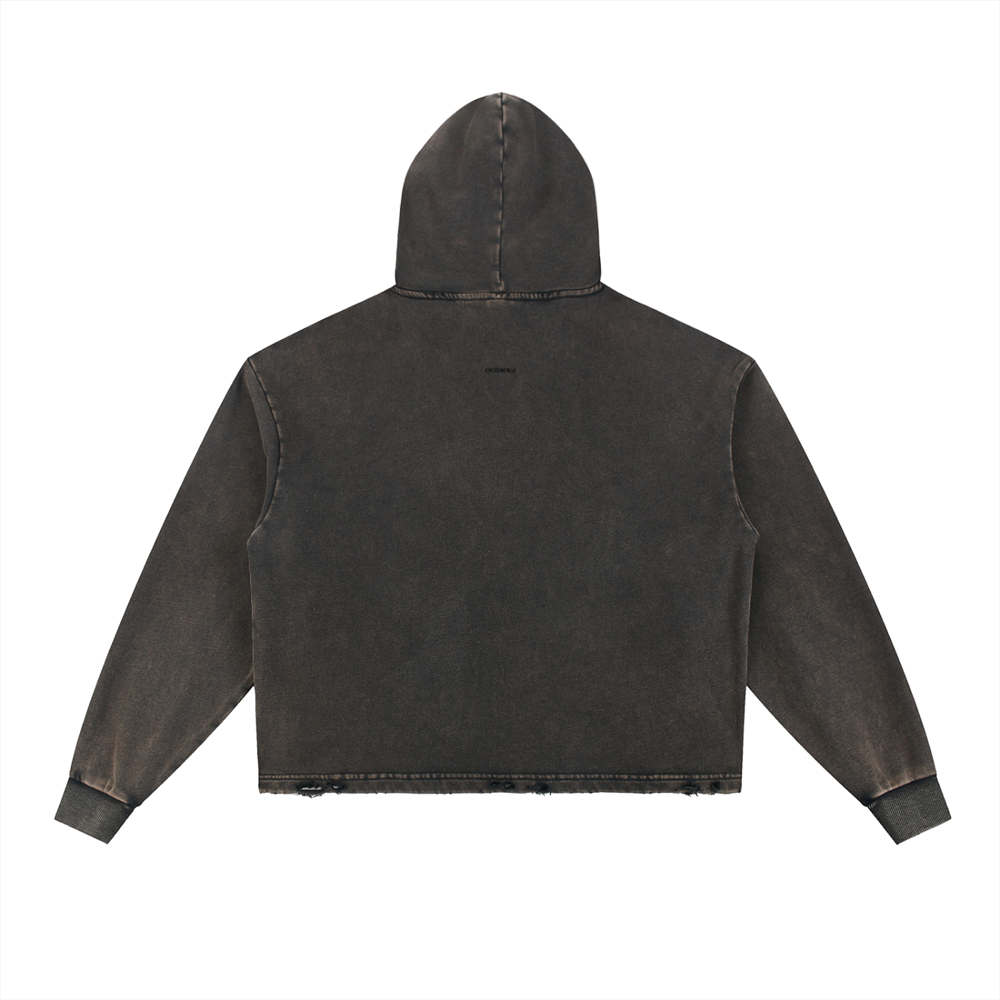 Witness - Vintage Washed Frayed-Hem Hoodie