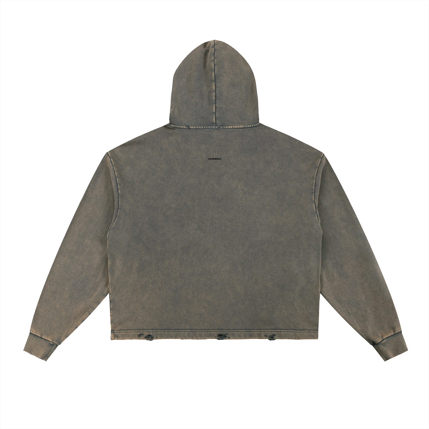 Witness - Vintage Washed Frayed-Hem Hoodie