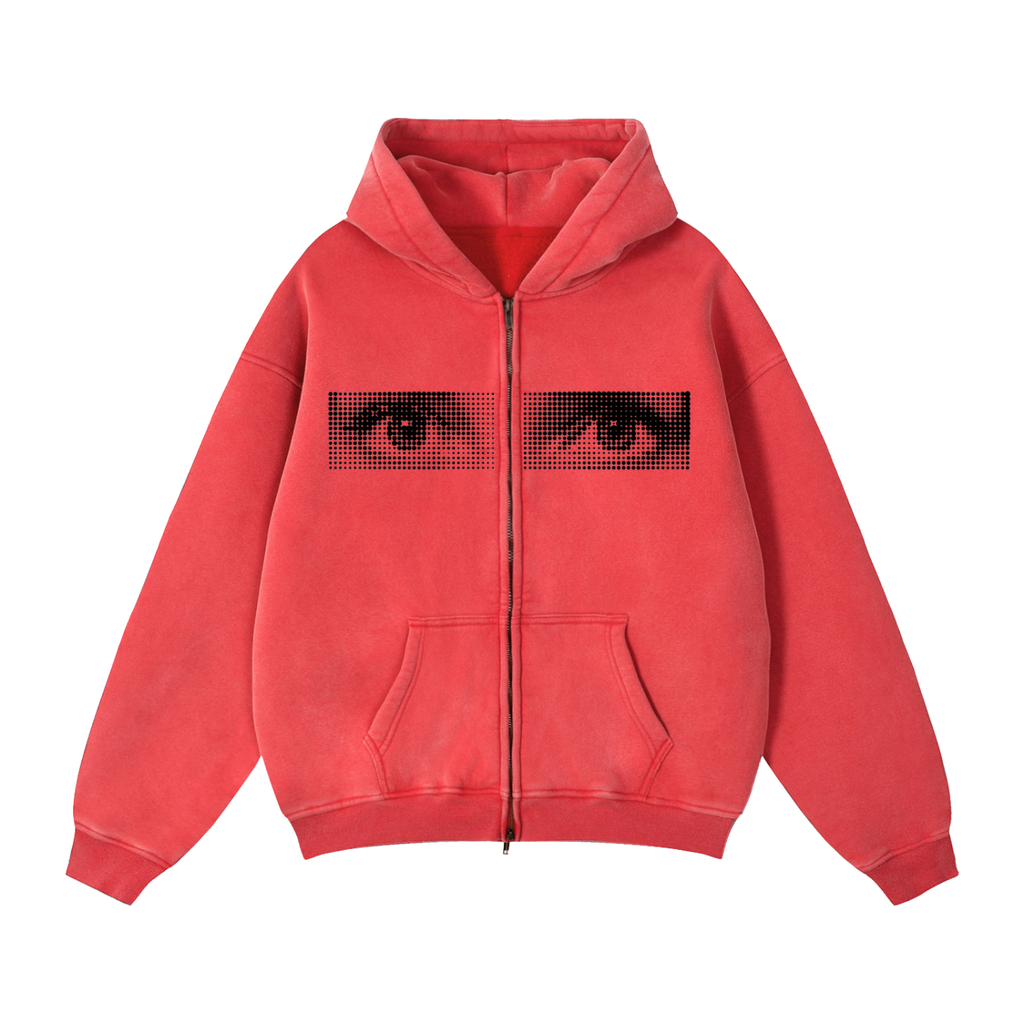 Witness - Zip-Through Boxy Fleece Hoodie