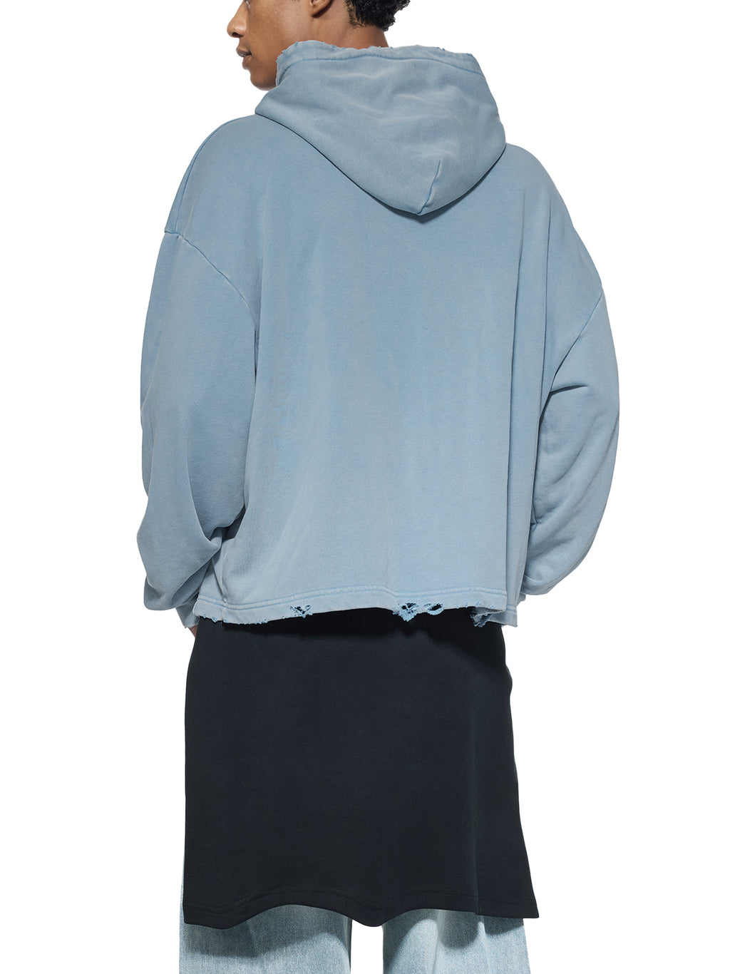 Witness - Vintage Washed Frayed-Hem Hoodie